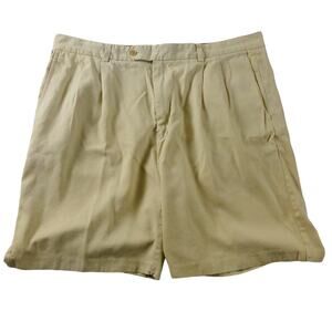 Tommy Bahama Silk Chino Khaki Shorts 9" Inseam Mens Size 38